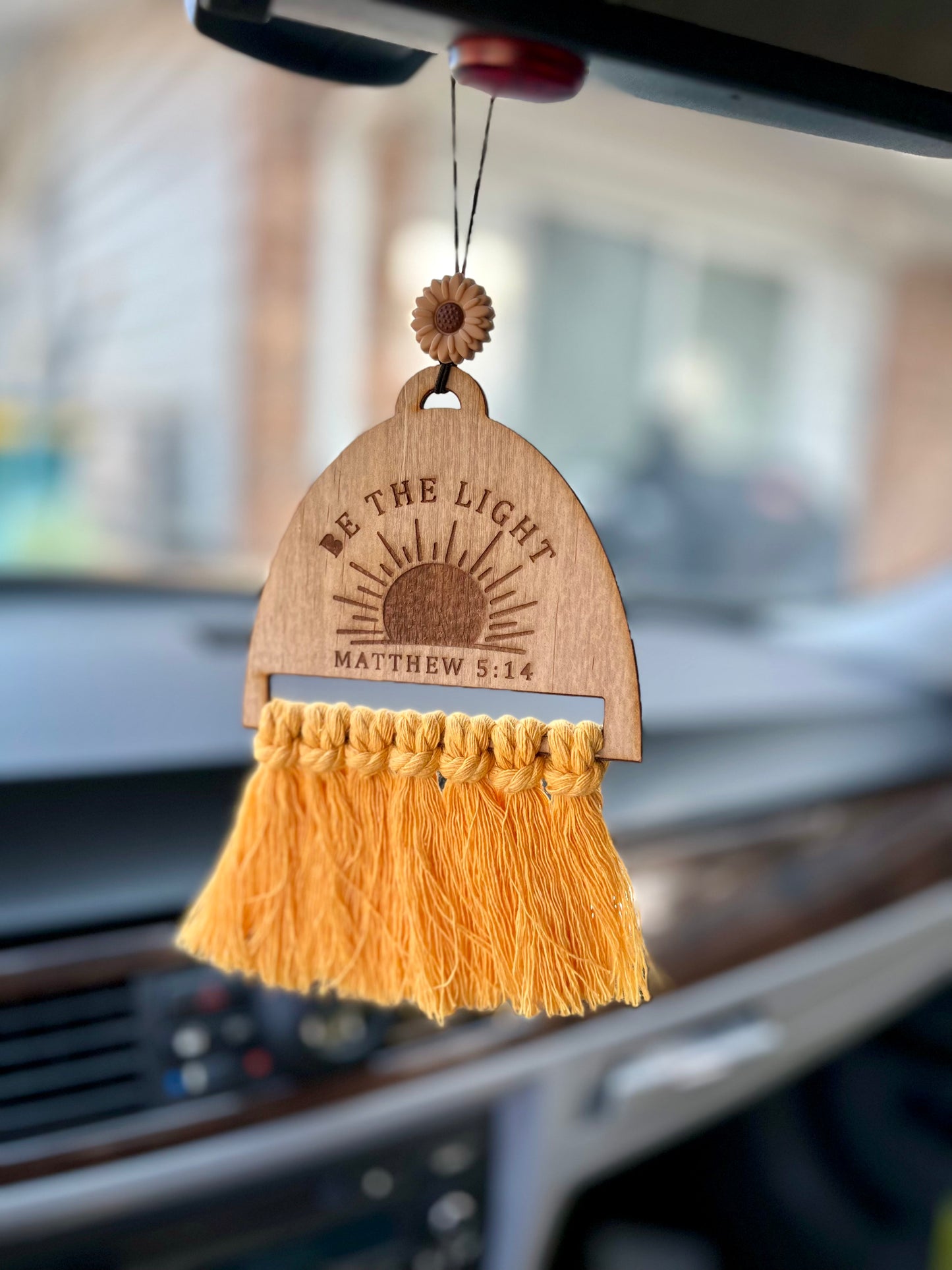 Be The Light Car Charm