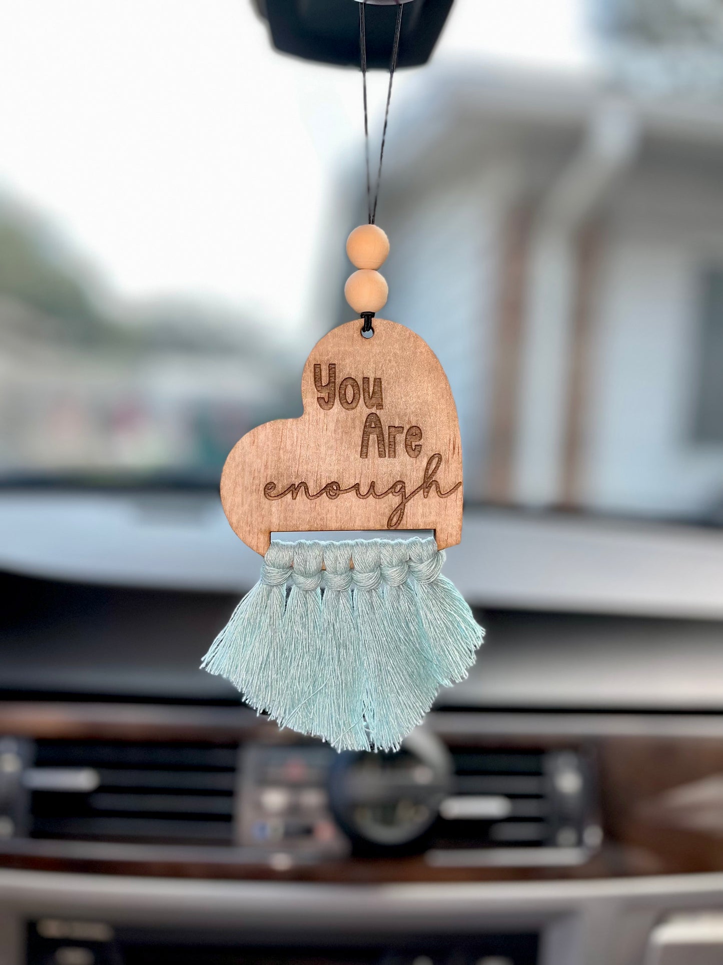 You Are Enough Car Charm