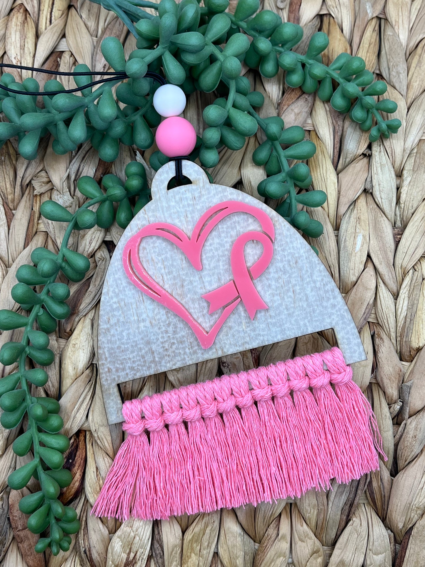 Breast Cancer Car Charm