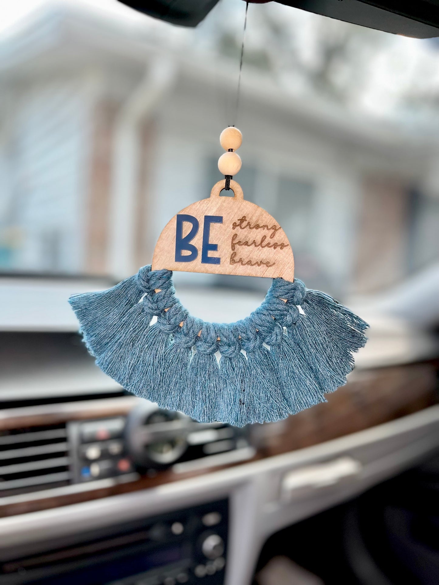 Be Strong, Fearless, Brave Car Charm
