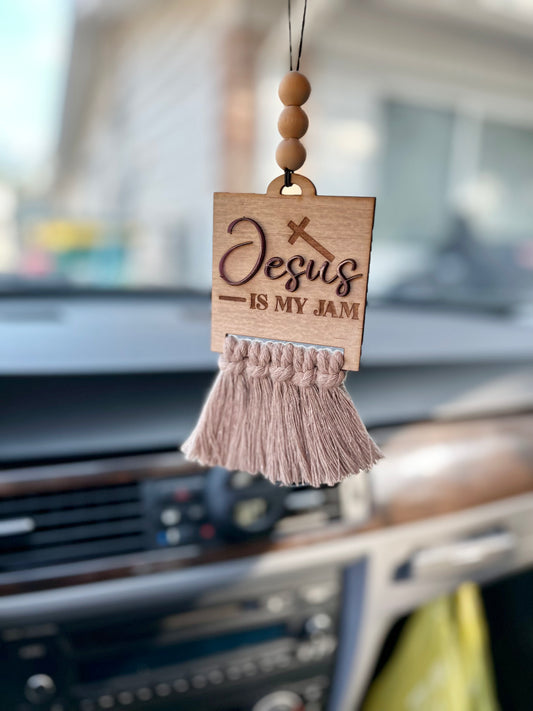 Jesus is my Jam Car Charm