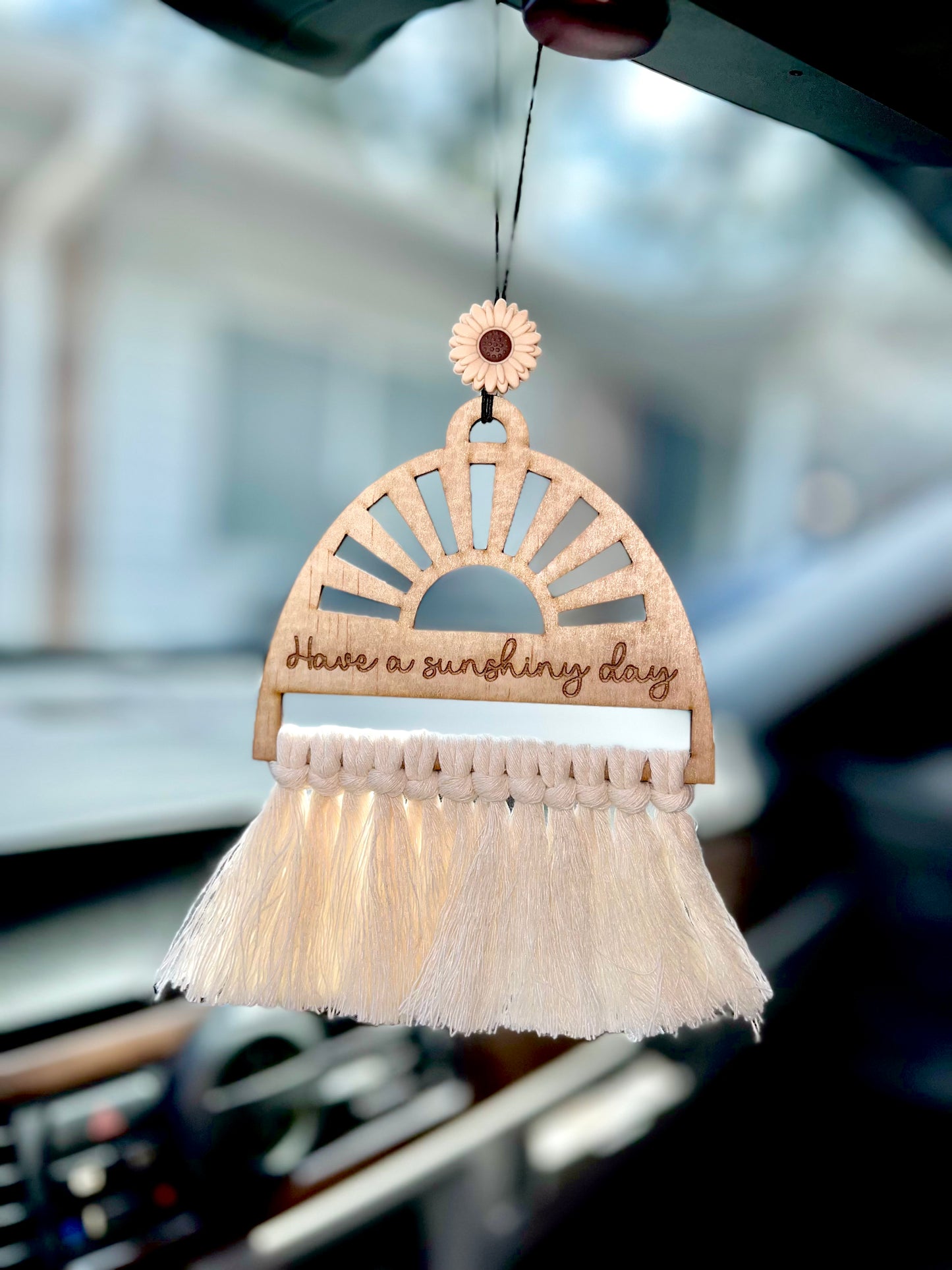 Have a Sunshiny Day car charm