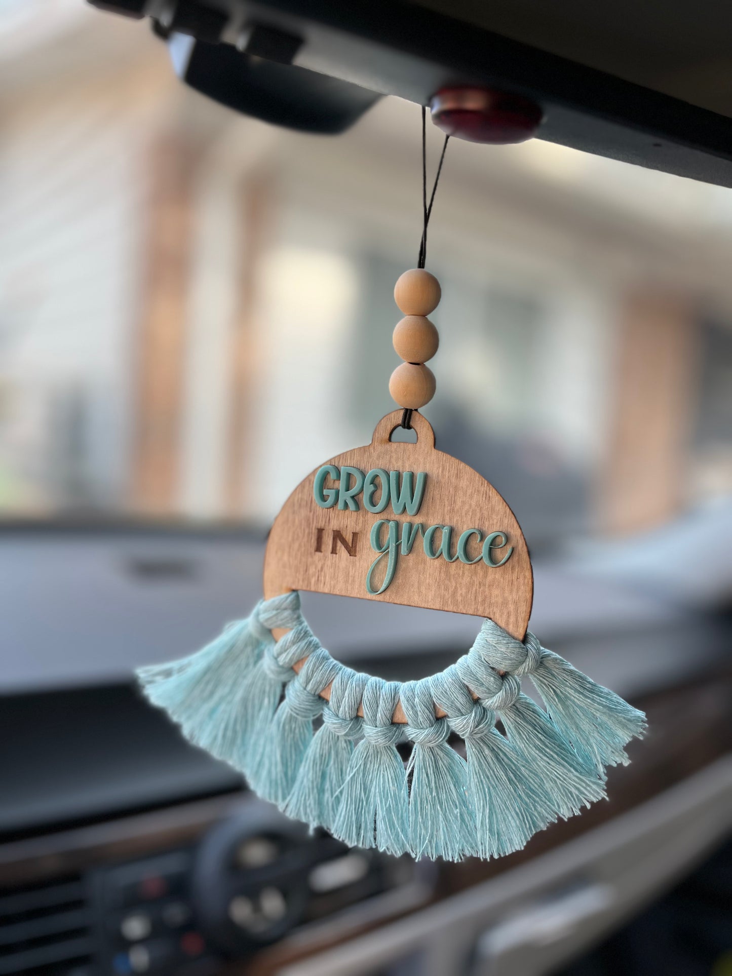 Grow in Grace Car Charm