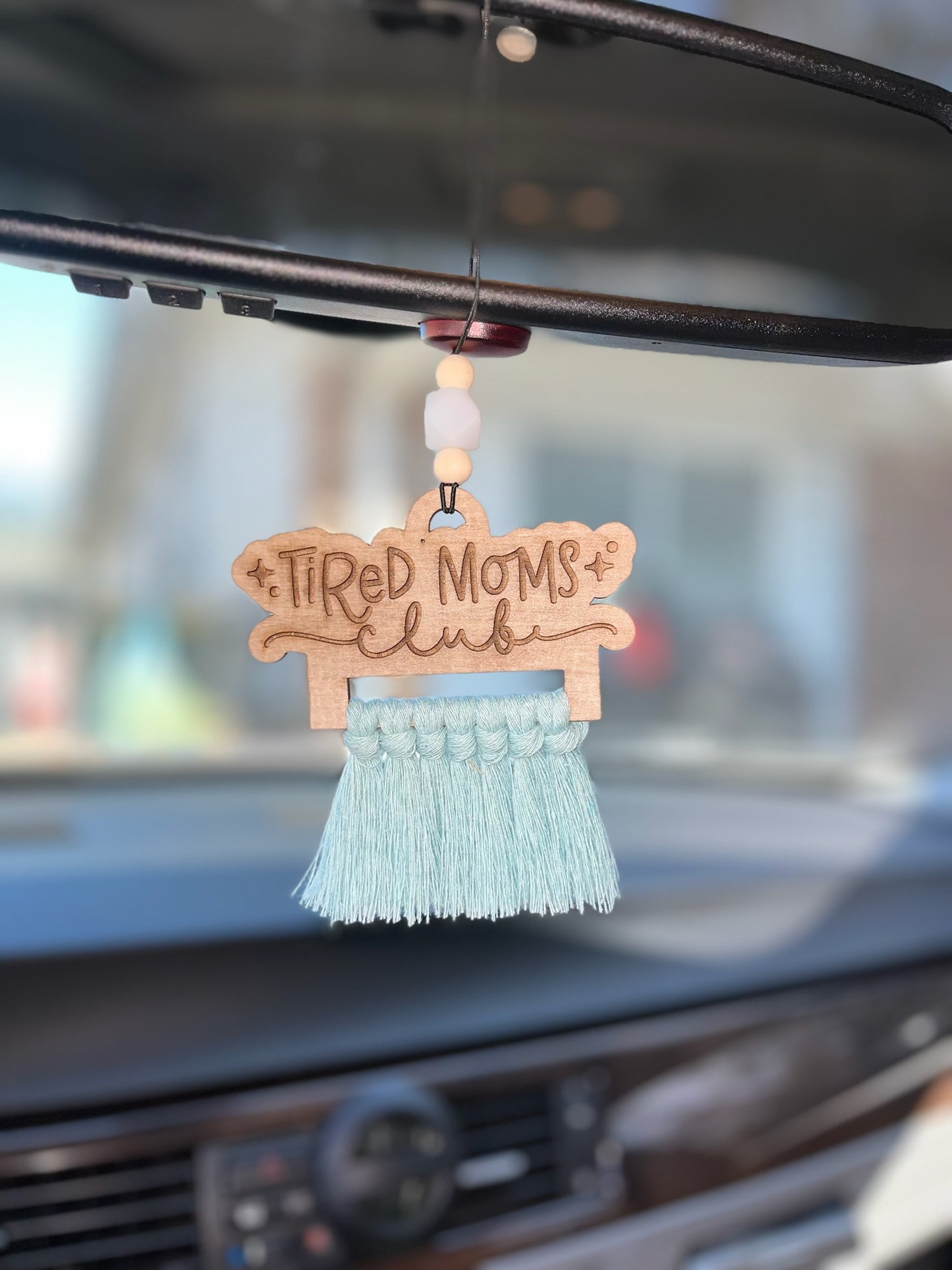 Tired Moms Club Car charm